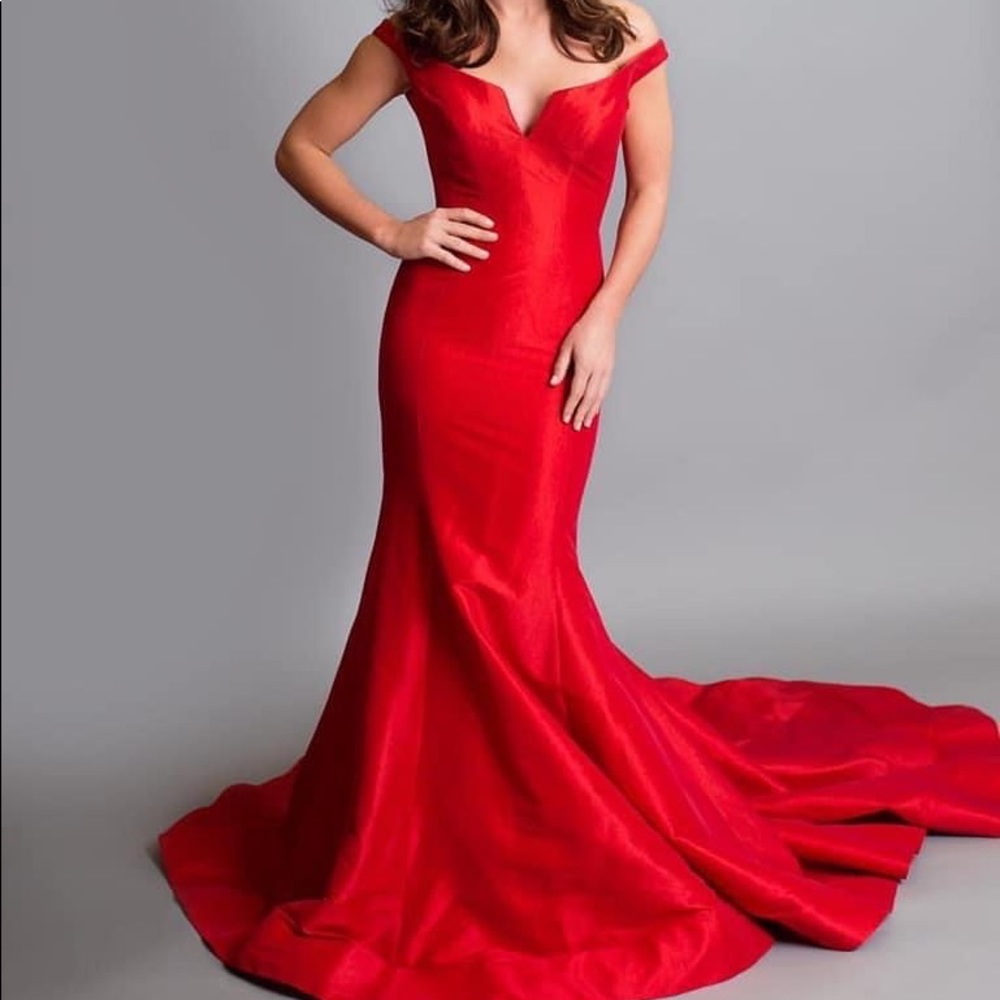 Red Jovani Couture Gown